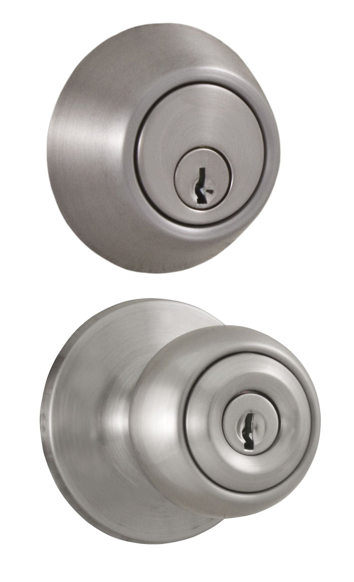 Weslock Combo Hudson Entry and Deadbolt with Adjustable Latch and Round Corner Strikes Weslock