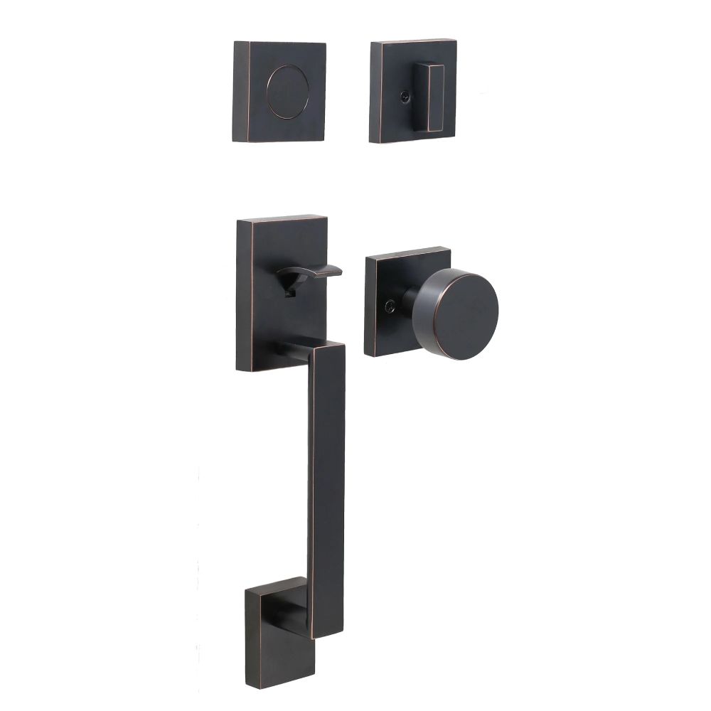 Weslock Brookside Dummy Handleset with Mesa Knob Trim Weslock