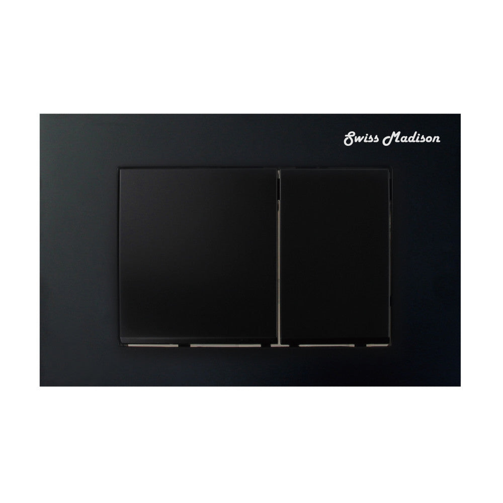 Swiss Madison Wall Mount Dual Flush Actuator plate with Square Push Buttons Swiss Madison