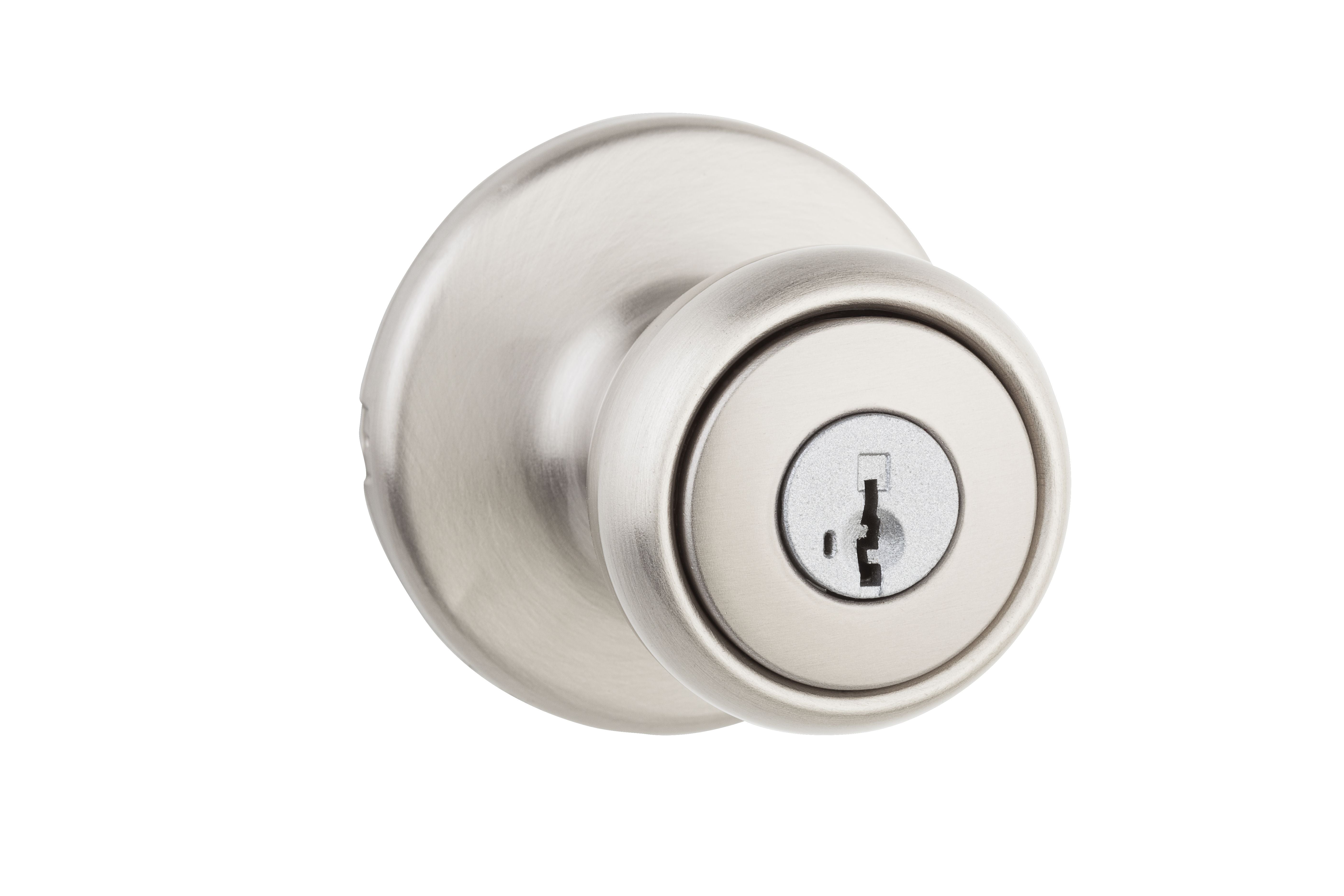 Kwikset Tylo Knob Entry Door Lock with 6AL Latch and RCS Strike Kwikset
