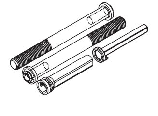 Kwikset 4221 Thick Door Screw Pack for Double Cylinder Deadbolt 2-1/4" Door Kwikset