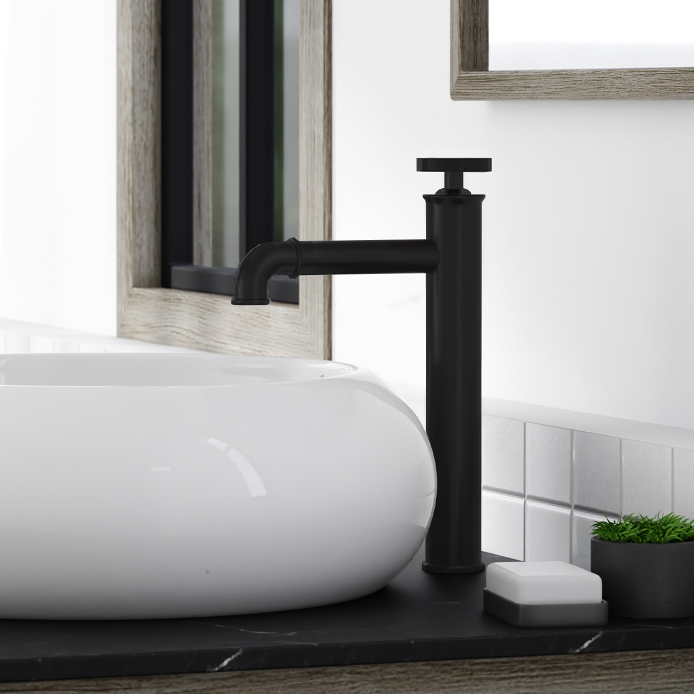 Swiss Madison Avallon Single Hole, Single-Handle Wheel, High Arc Bathroom Faucet