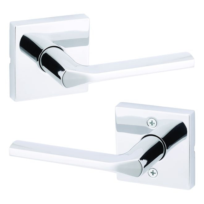 Kwikset Lisbon Lever with Square Rose Passage Door Lock with 6AL Latch and RCS Strike Kwikset