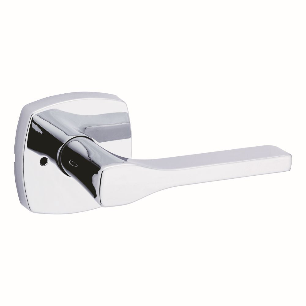 Kwikset Tripoli Lever with Midtown Rose Privacy Door Lock with 6AL Latch and RCS Strike Kwikset