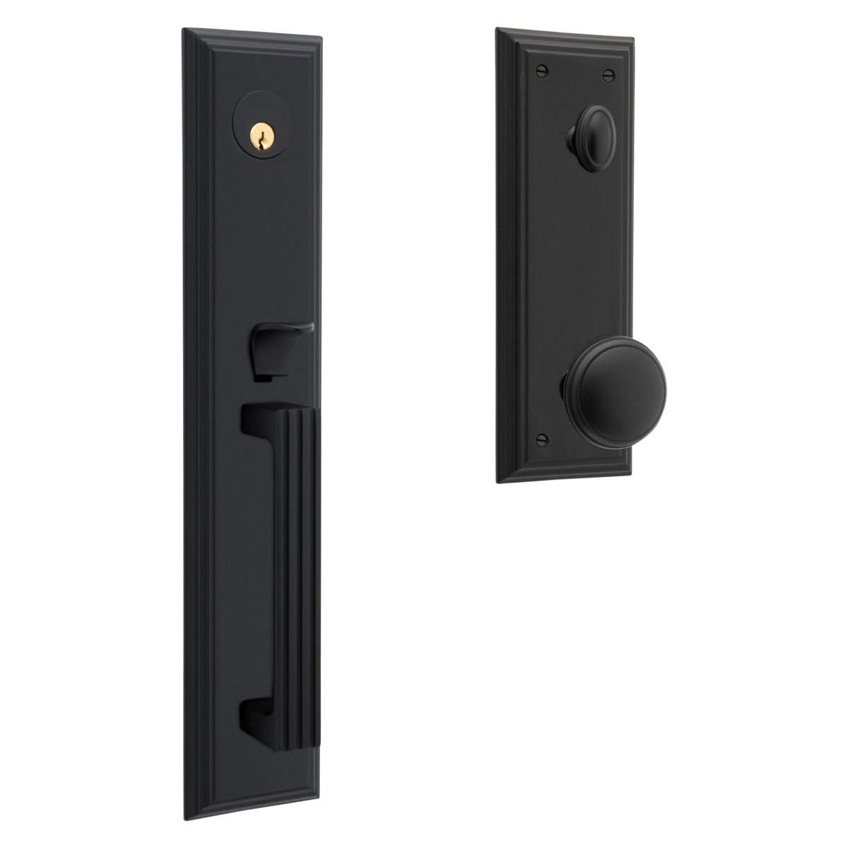 Baldwin Tremont Full Escutcheon Emergency Egress Single Cylinder Tubular Handleset with 5069 Knob Baldwin Estate