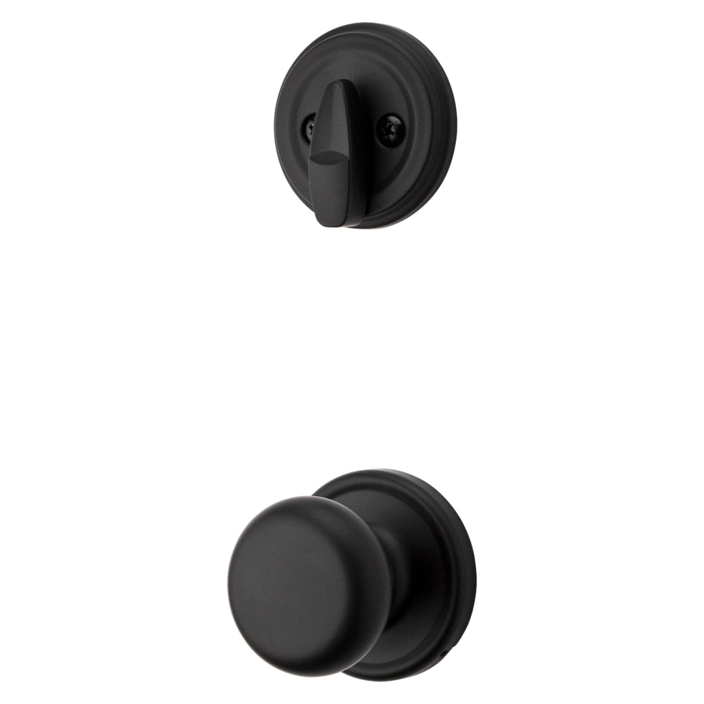 Kwikset Hancock Knob Interior Single Cylinder Handleset Trim for Both 800 and 687 Series Handlesets