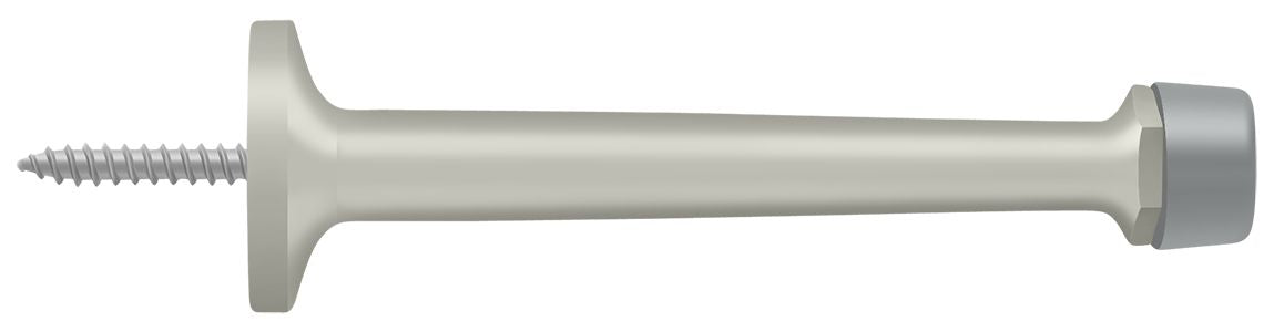 Deltana 4" Baseboard Door Bumper; Solid Brass; Deltana