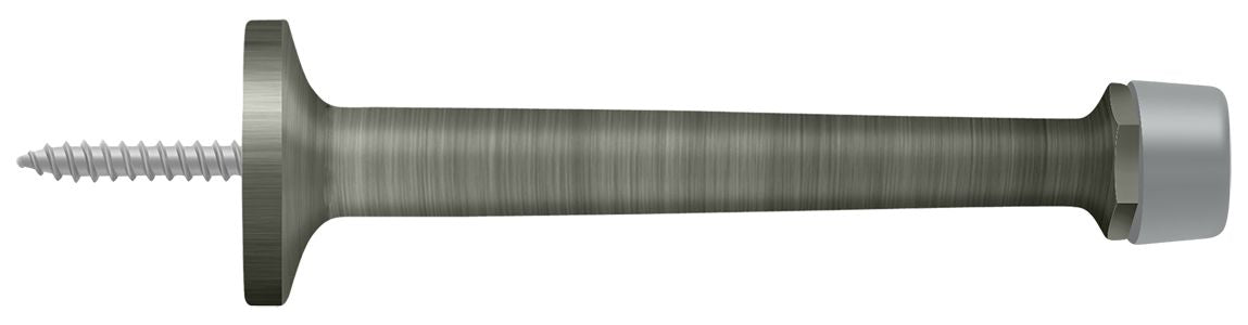 Deltana 4" Baseboard Door Bumper; Solid Brass; Deltana
