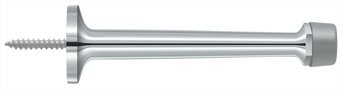 Deltana 4" Baseboard Door Bumper; Solid Brass; Deltana