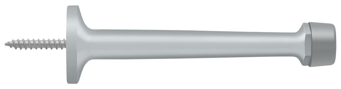 Deltana 4" Baseboard Door Bumper; Solid Brass; Deltana