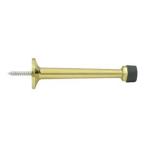 Deltana 4" Baseboard Door Bumper; Solid Brass; Deltana