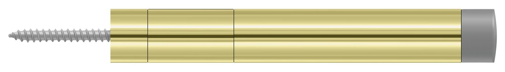 Deltana Extension Baseboard Door Bumper; Solid Brass; Deltana