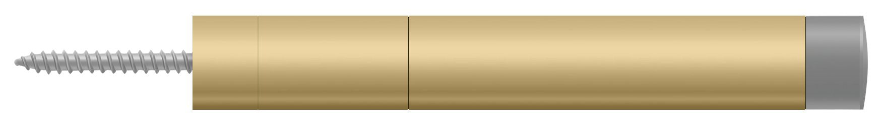 Deltana Extension Baseboard Door Bumper; Solid Brass; Deltana
