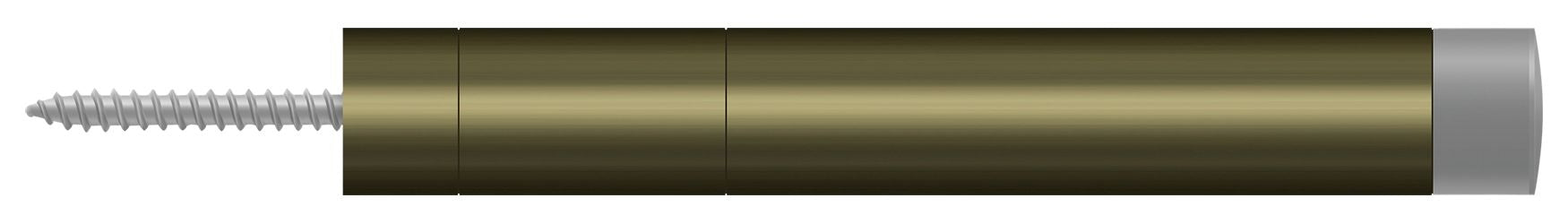 Deltana Extension Baseboard Door Bumper; Solid Brass; Deltana