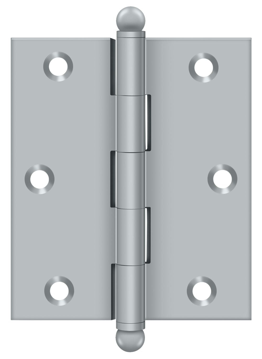 Deltana 3" x 2-1/2" Hinge; with Ball Tips; Deltana