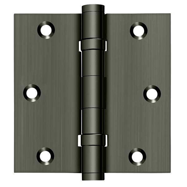 Deltana 3-1/2" x 3-1/2" Square Hinge; Ball Bearings; Deltana