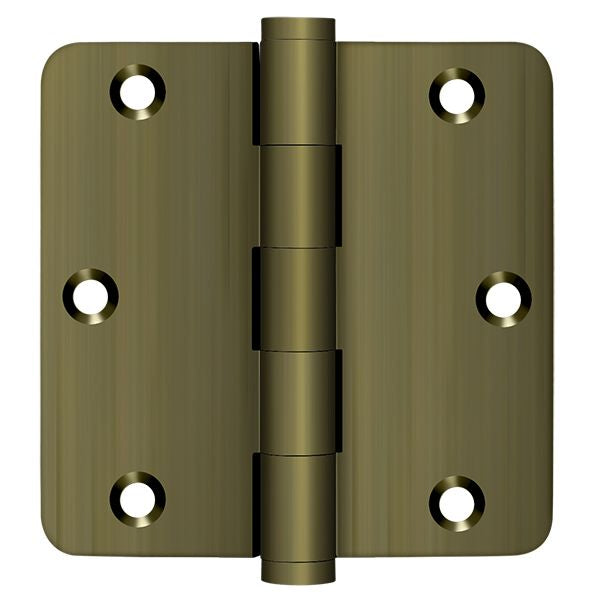 Deltana 3-1/2" x 3-1/2" x 1/4" Radius Hinge; Residential; Deltana