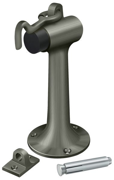 Deltan Floor Mount, 6" Bumper with Hook and Eye, Heavy Duty, Deltana