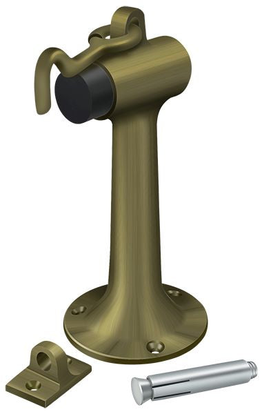 Deltan Floor Mount, 6" Bumper with Hook and Eye, Heavy Duty, Deltana