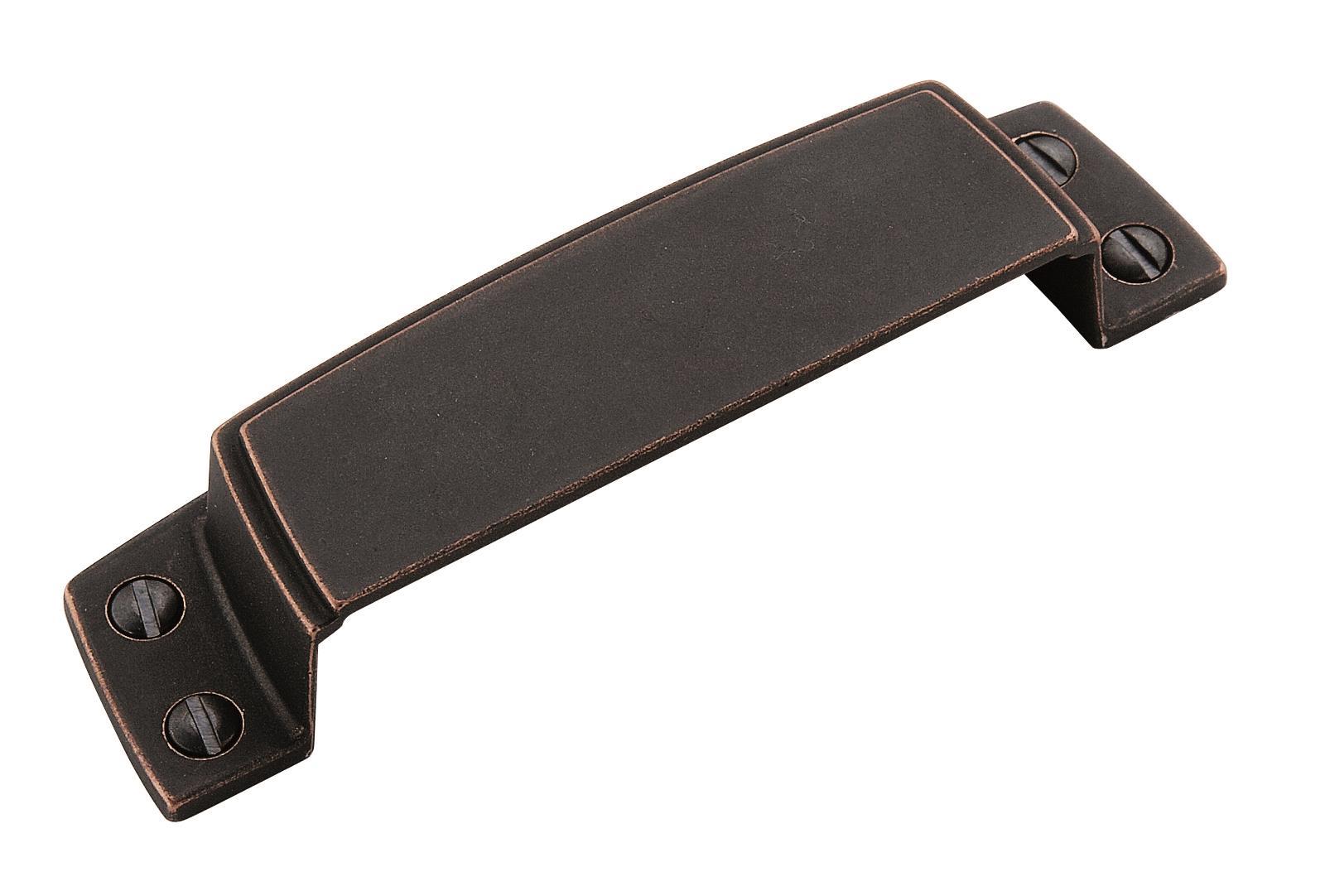 Amerock Highland Ridge 3-1/2 in (89 mm) Center-to-Center Cup Pull - 55318 Amerock