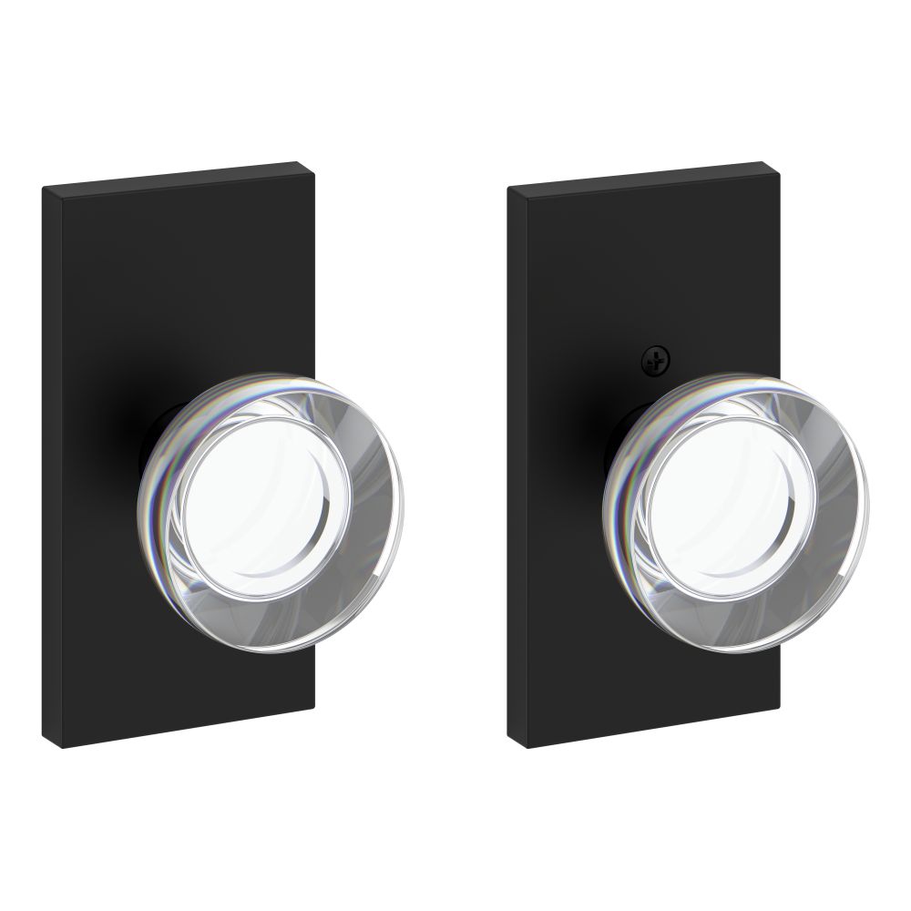Baldwin Reserve Full Dummy Contemporary Crystal Knob and Contemporary 5" Rose Baldwin Reserve
