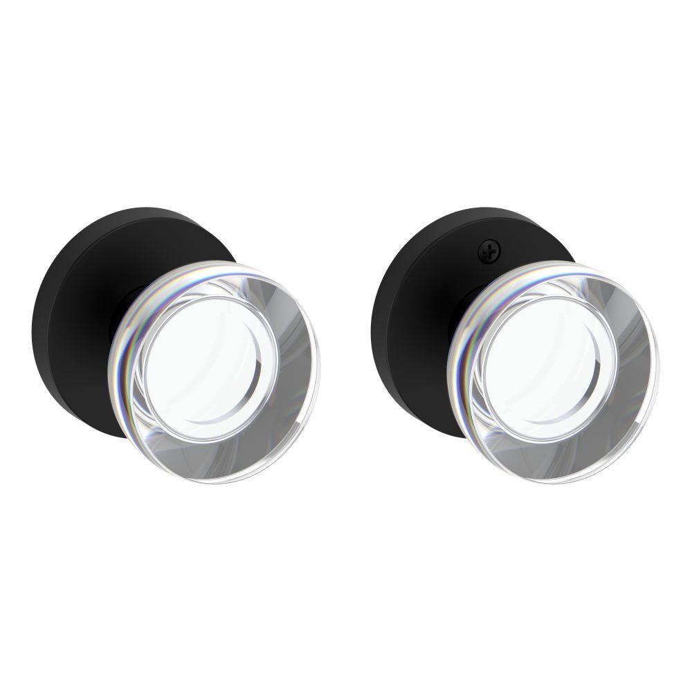 Baldwin Reserve Full Dummy Contemporary Crystal Knob and Contemporary Round Rose Baldwin Reserve
