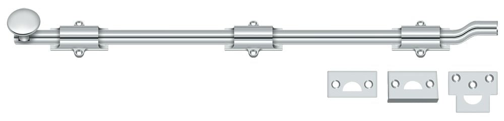 Deltana 18" Surface Bolt with Offset; Heavy Duty; Deltana