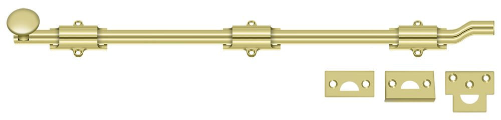 Deltana 18" Surface Bolt with Offset; Heavy Duty; Deltana