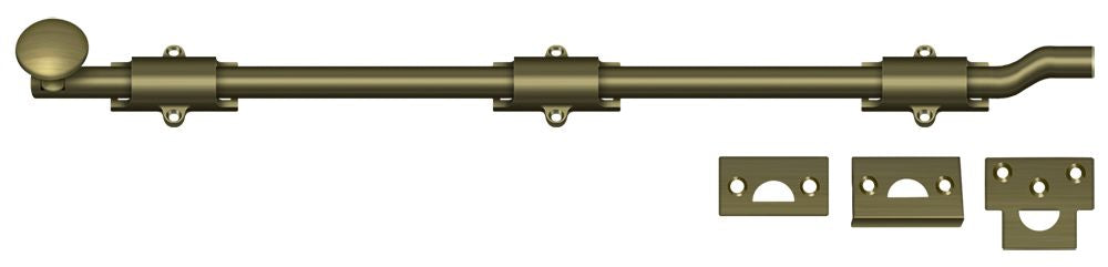 Deltana 18" Surface Bolt with Offset; Heavy Duty; Deltana