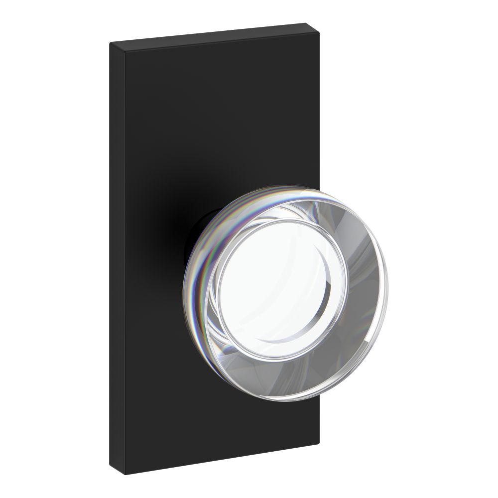 Baldwin Reserve Half Dummy Contemporary Crystal Knob and Contemporary 5" Rose Baldwin Reserve