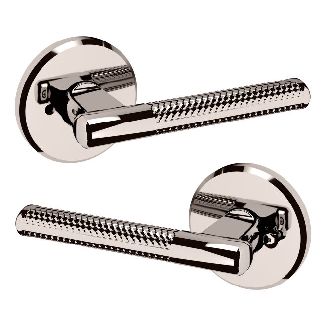 Baldwin L015 Preconfigured L015 Lever with R016 Rose Privacy Lock with 2-3/8" Backset and Full Lip Strike Baldwin Estate