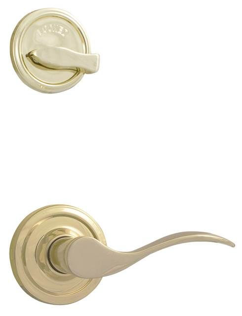 Weslock Bordeau Interior Single Cylinder Handleset Trim with Adjustable Latch and Round Corner Strikes Weslock
