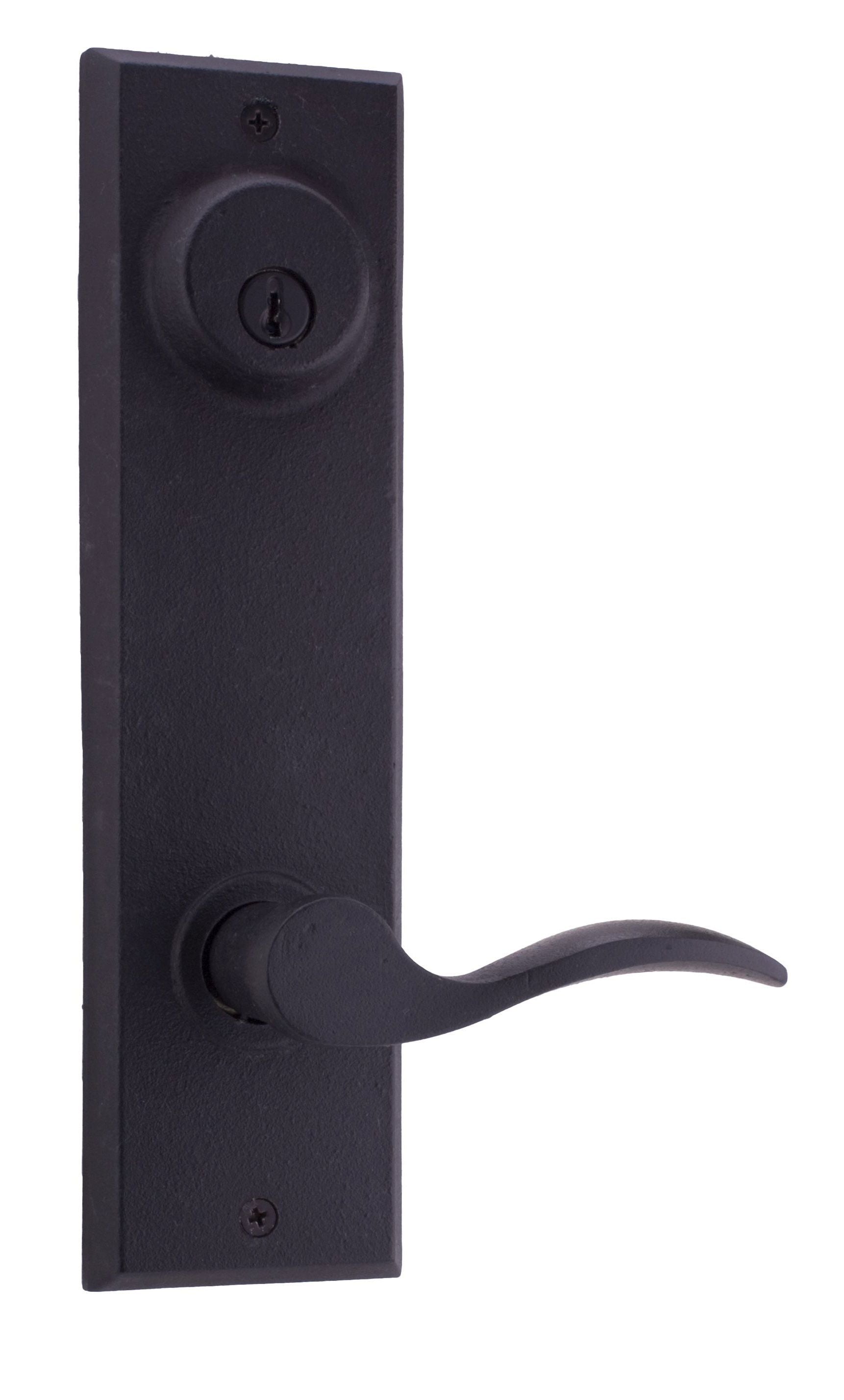 Weslock Carlow Interior Double Cylinder Handleset Trim for Greystone or Rockford with Adjustable Latch and Round Corner Strikes Weslock