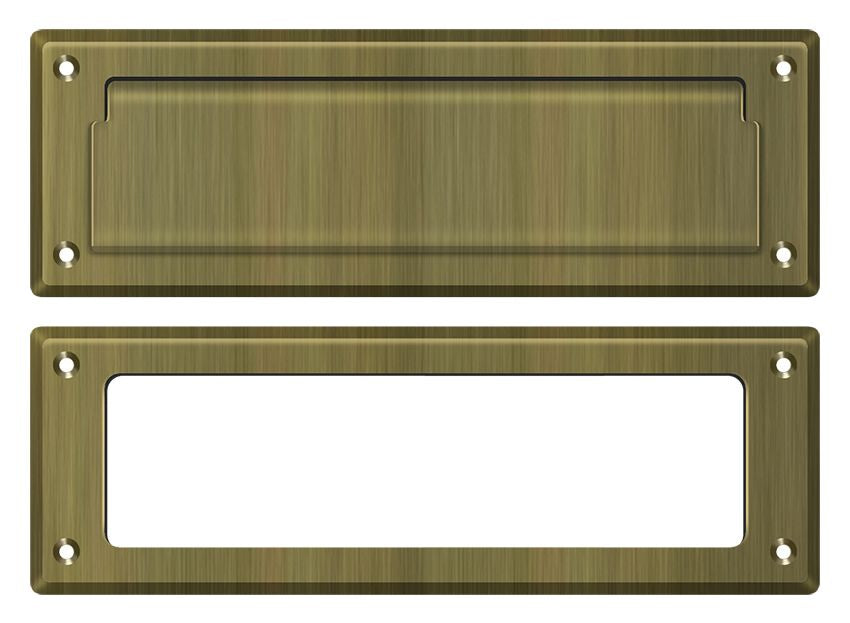 Deltana Mail Slot 8-7/8" with Interior Frame; Deltana