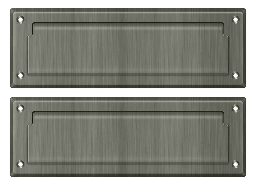 Deltana Mail Slot 8-7/8" with Back Plate; Deltana