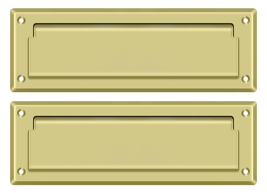 Deltana Mail Slot 8-7/8" with Back Plate; Deltana