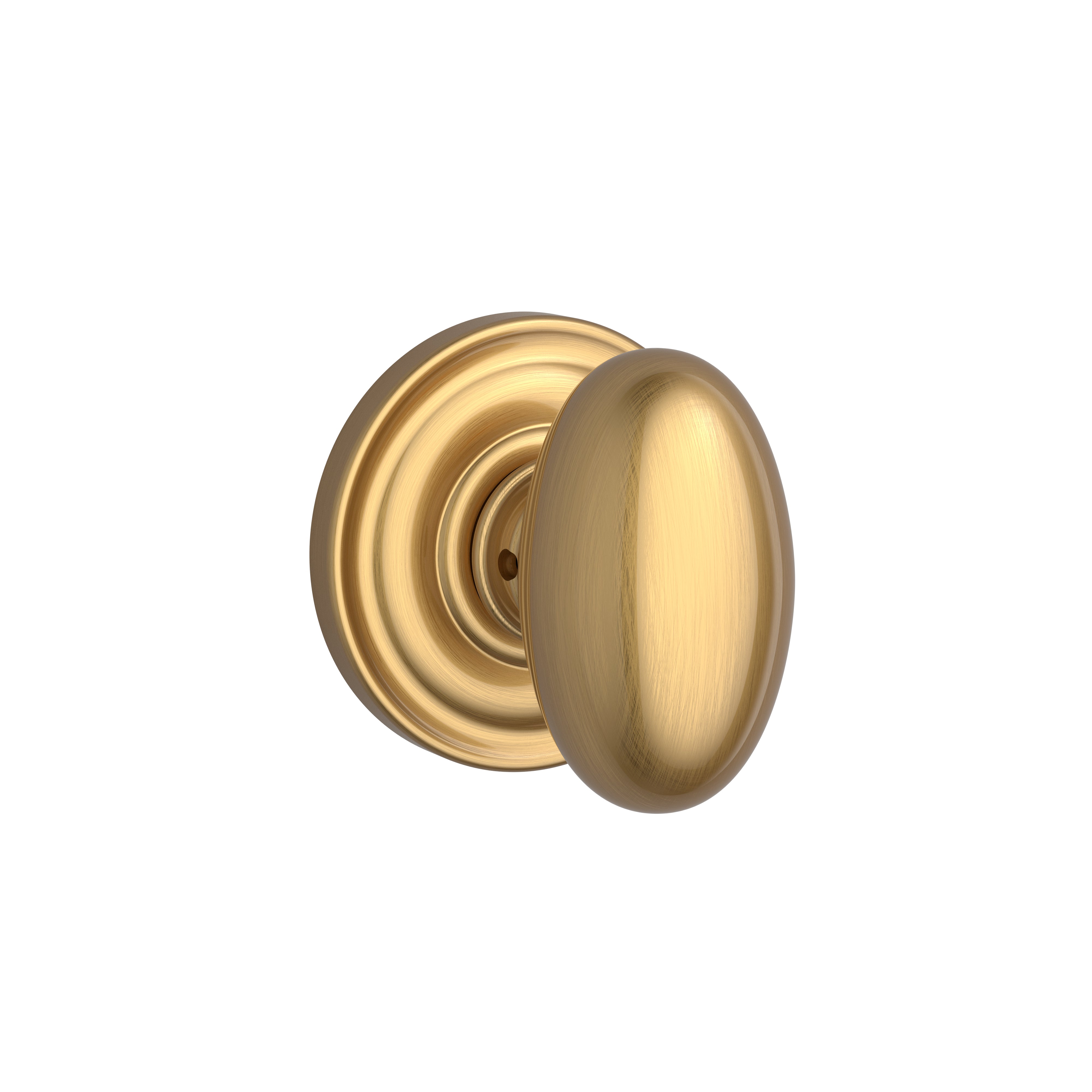 Baldwin Reserve Ellipse Knob Passage with 6AL Latch and Dual Strike Baldwin Reserve
