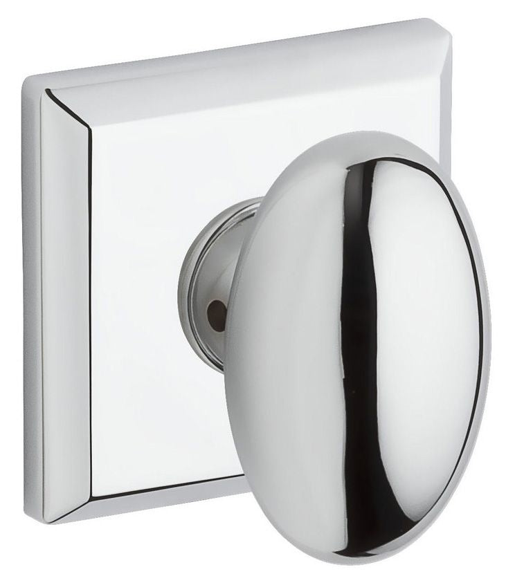 Baldwin Reserve Passage Ellipse Knob and Traditional Square Rose with 6AL Latch and Dual Strike Baldwin Reserve