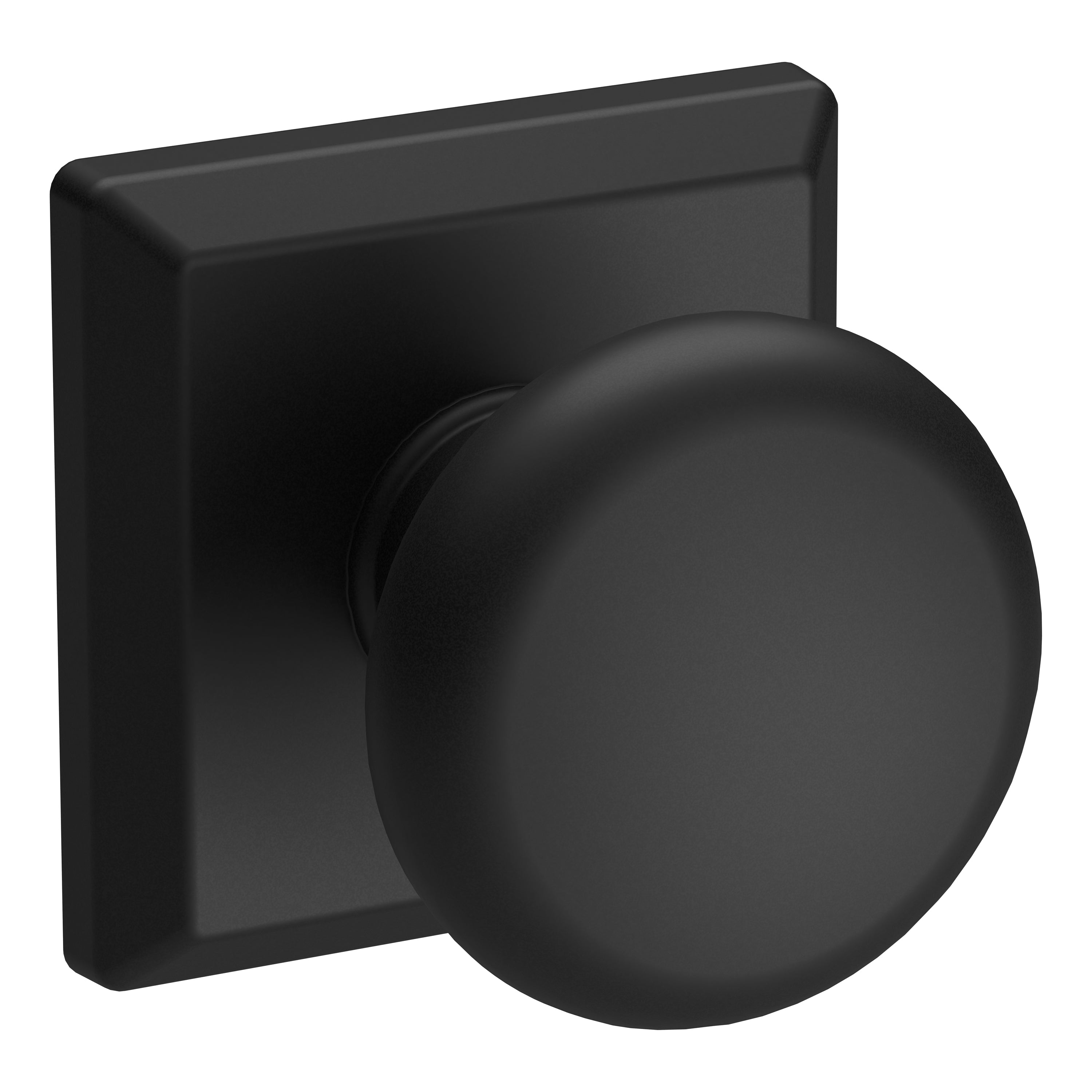 Baldwin Reserve Passage Round Knob and Traditional Square Rose with 6AL Latch and Dual Strike Baldwin Reserve