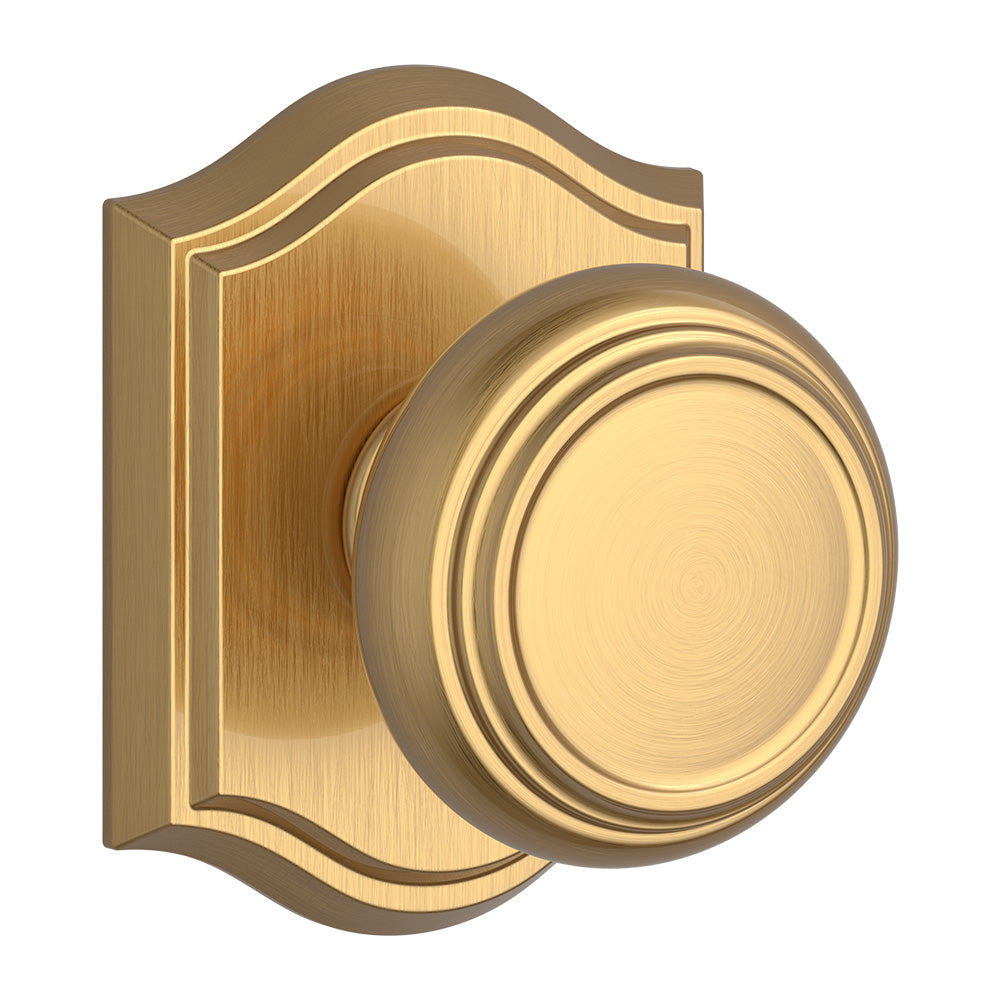 Baldwin Reserve Traditional Knob Passage with 6AL Latch and Dual Strike Baldwin Reserve