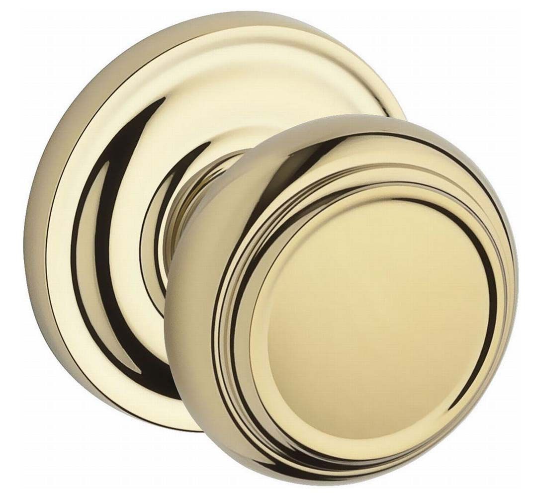 Baldwin Reserve Passage Traditional Knob and Traditional Round Rose with 6AL Latch and Dual Strike Baldwin Reserve