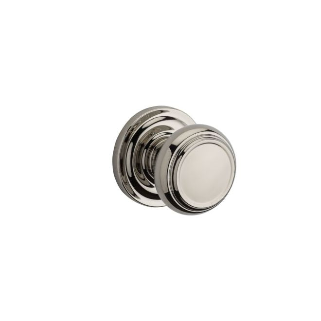 Baldwin Reserve Passage Traditional Knob and Traditional Round Rose with 6AL Latch and Dual Strike Baldwin Reserve