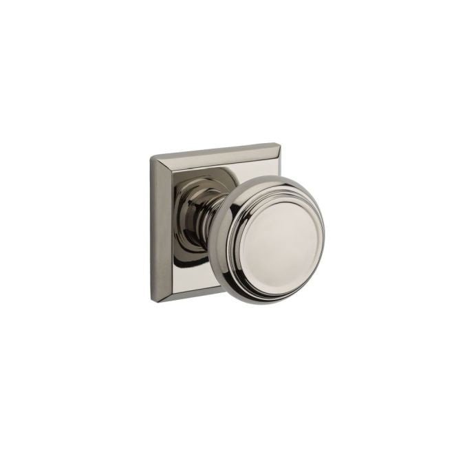 Baldwin Reserve Passage Traditional Knob and Traditional Square Rose with 6AL Latch and Dual Strike Baldwin Reserve