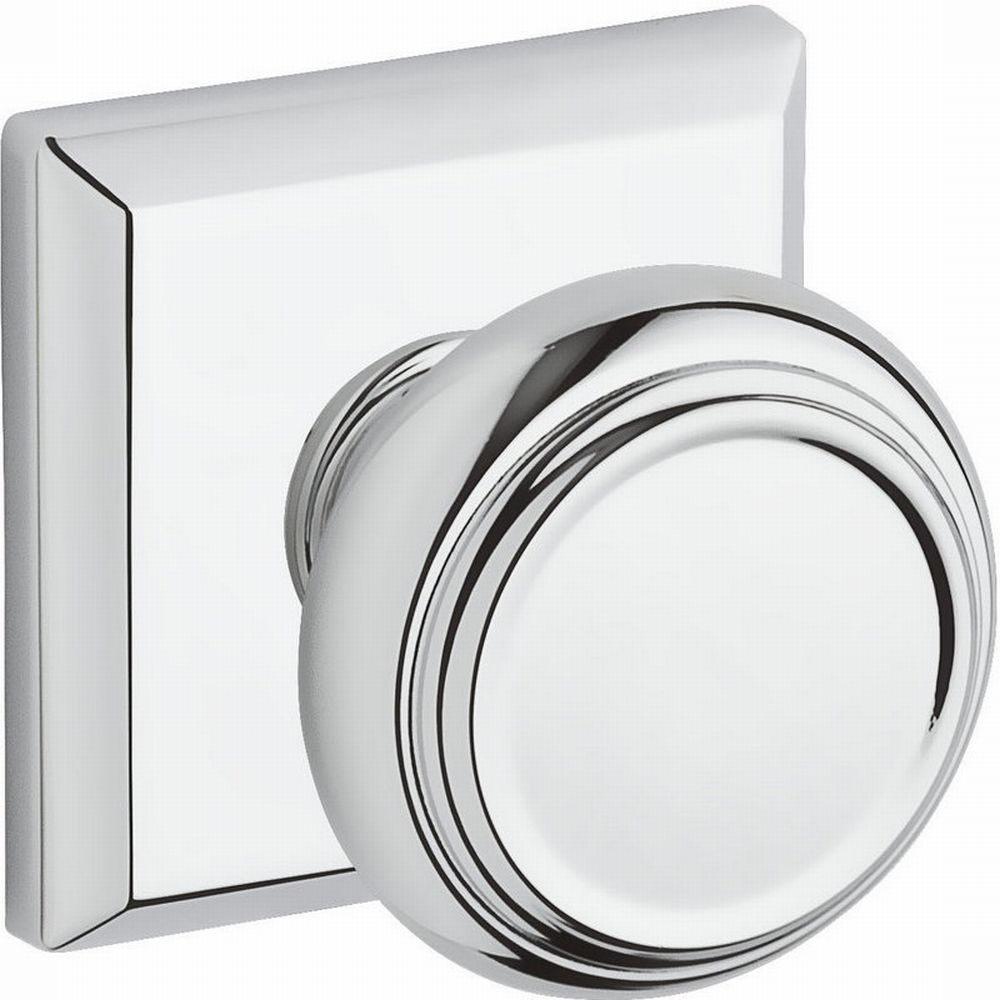 Baldwin Reserve Passage Traditional Knob and Traditional Square Rose with 6AL Latch and Dual Strike Baldwin Reserve