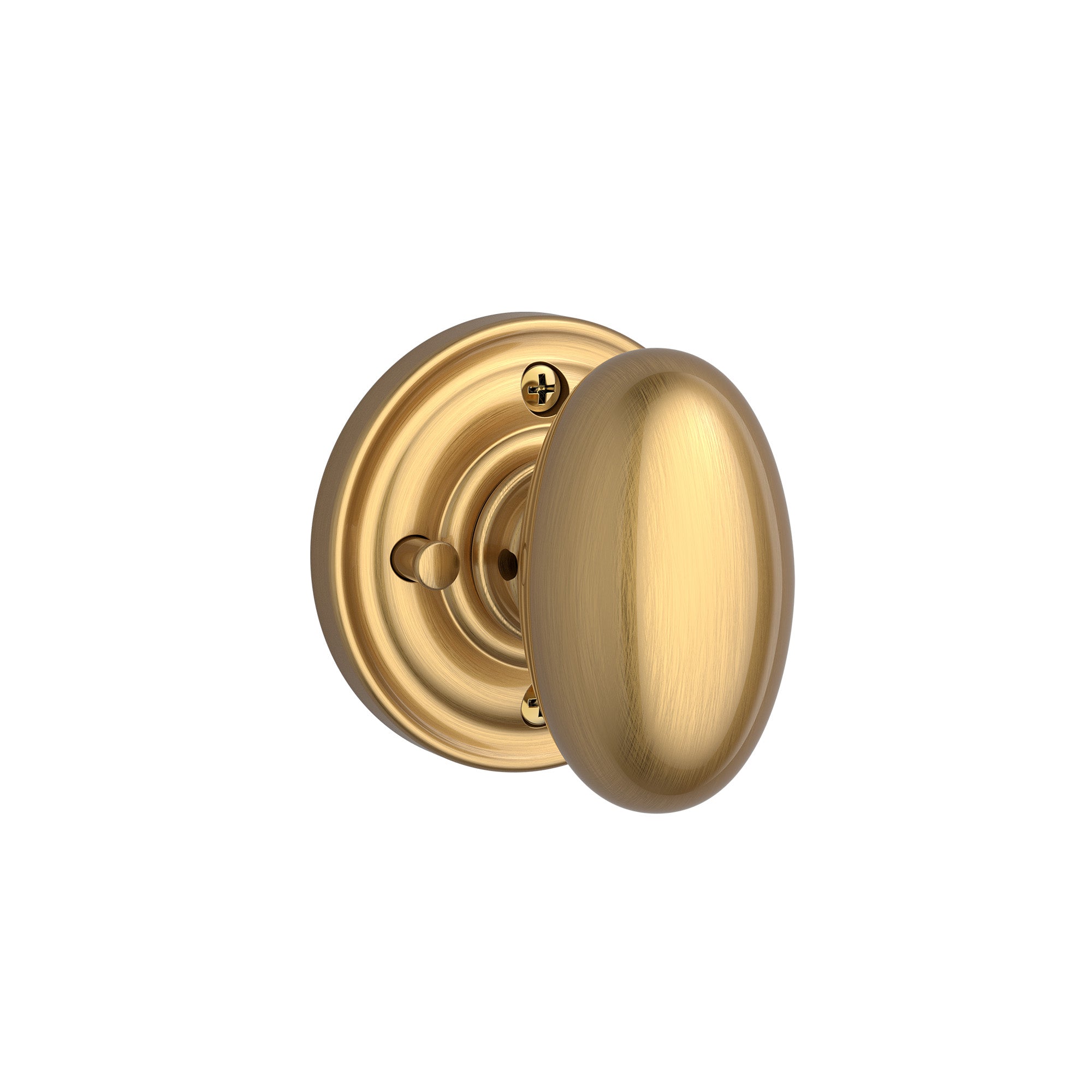 Baldwin Reserve Ellipse Knob Privacy with 6AL Latch and Dual Strike Baldwin Reserve