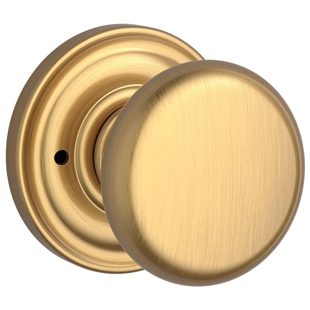 Baldwin Reserve Round Knob Privacy with 6AL Latch and Dual Strike Baldwin Reserve