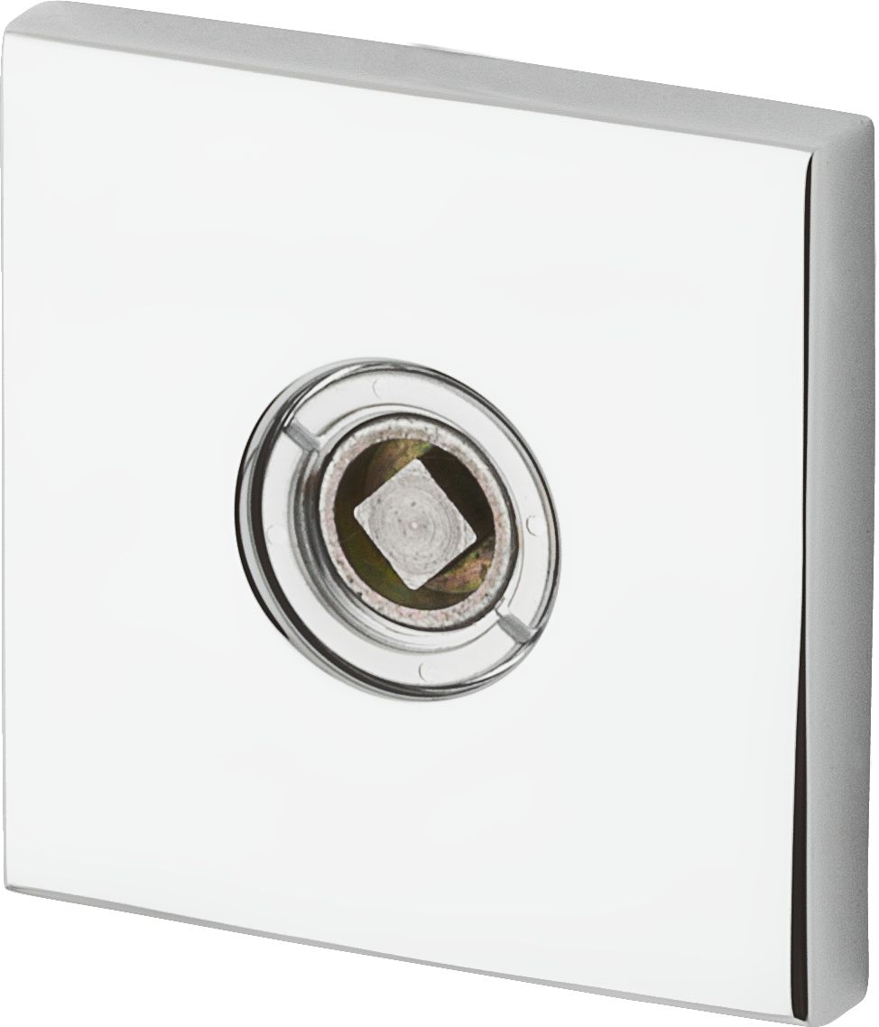 Baldwin R017 2-5/8" Contemporary Square Privacy Rose Pair Baldwin Estate