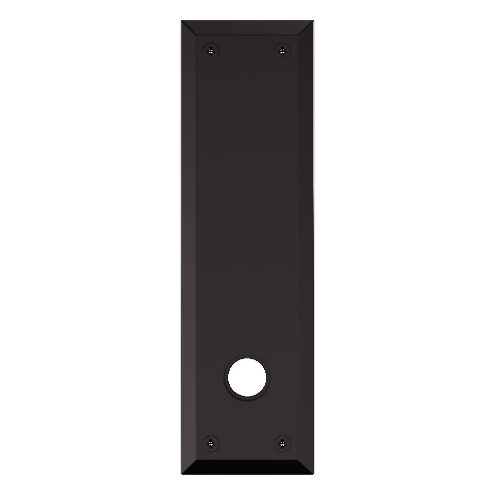 Baldwin R035 9-2/5" Square Entry Rose Pair with Knob Adaptor
