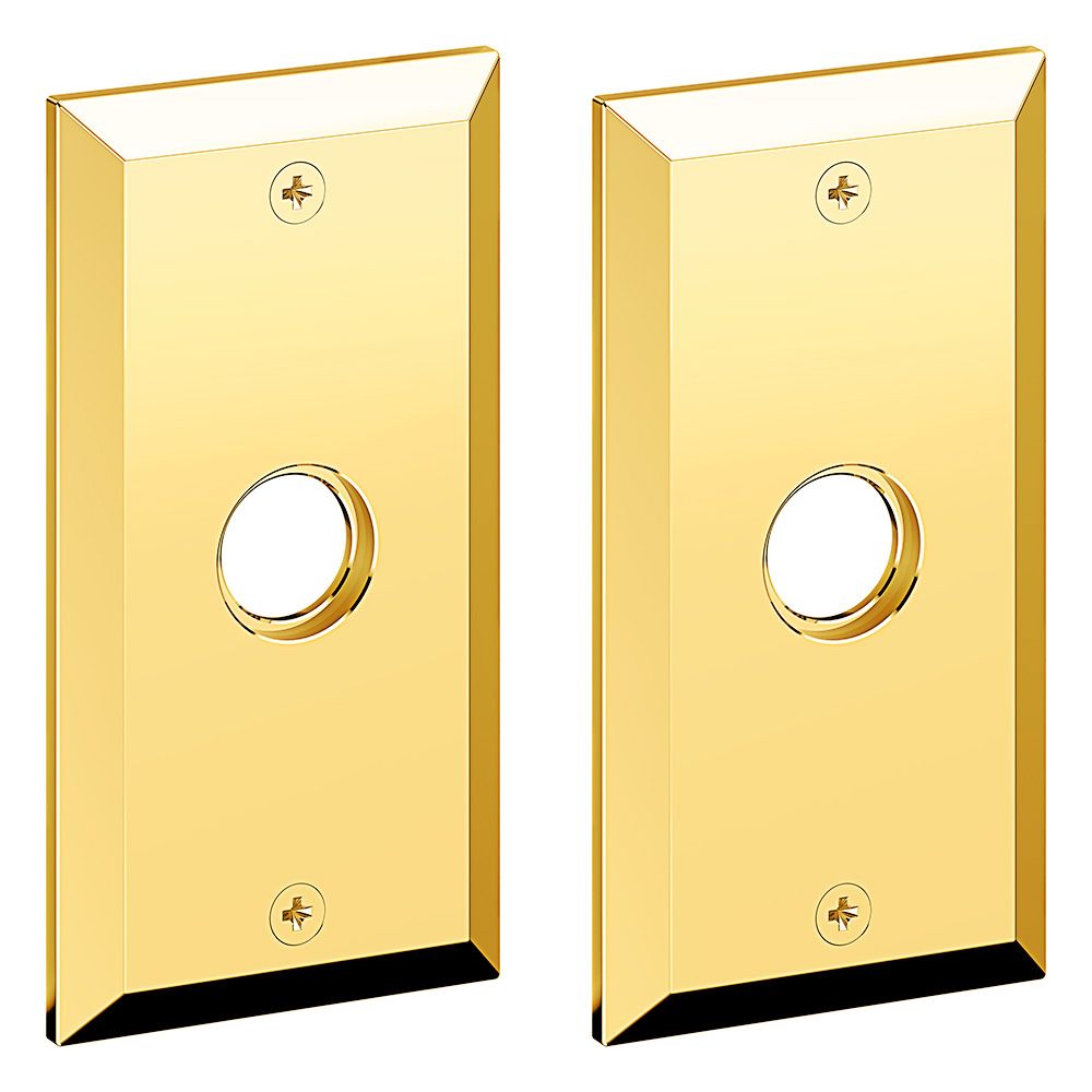 Baldwin 5" Bevel Rectangle Passege Rose Pair Baldwin Estate