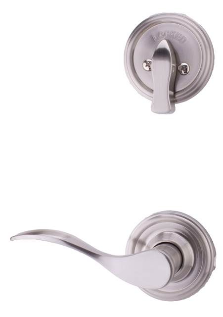 Weslock Bordeau Interior Single Cylinder Handleset Trim for Lexington or Colonial with Adjustable Latch and Round Corner Strikes Weslock